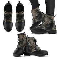 Wild Horse -Classic boots, combat boots, Lace up Festival boots - MaWeePet- Art on Apparel